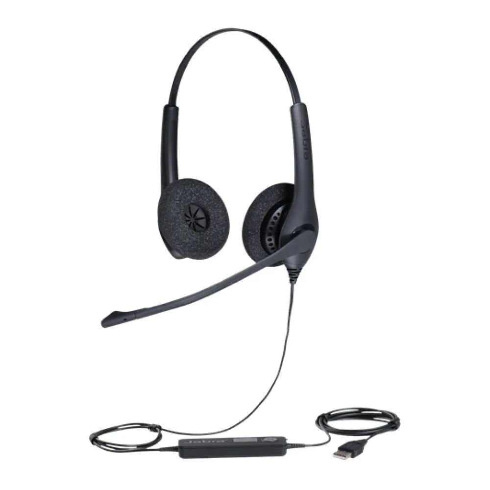 Jabra Audífono Biz 1500 Usb Duo con Cancelación de Ruido 1559-0159