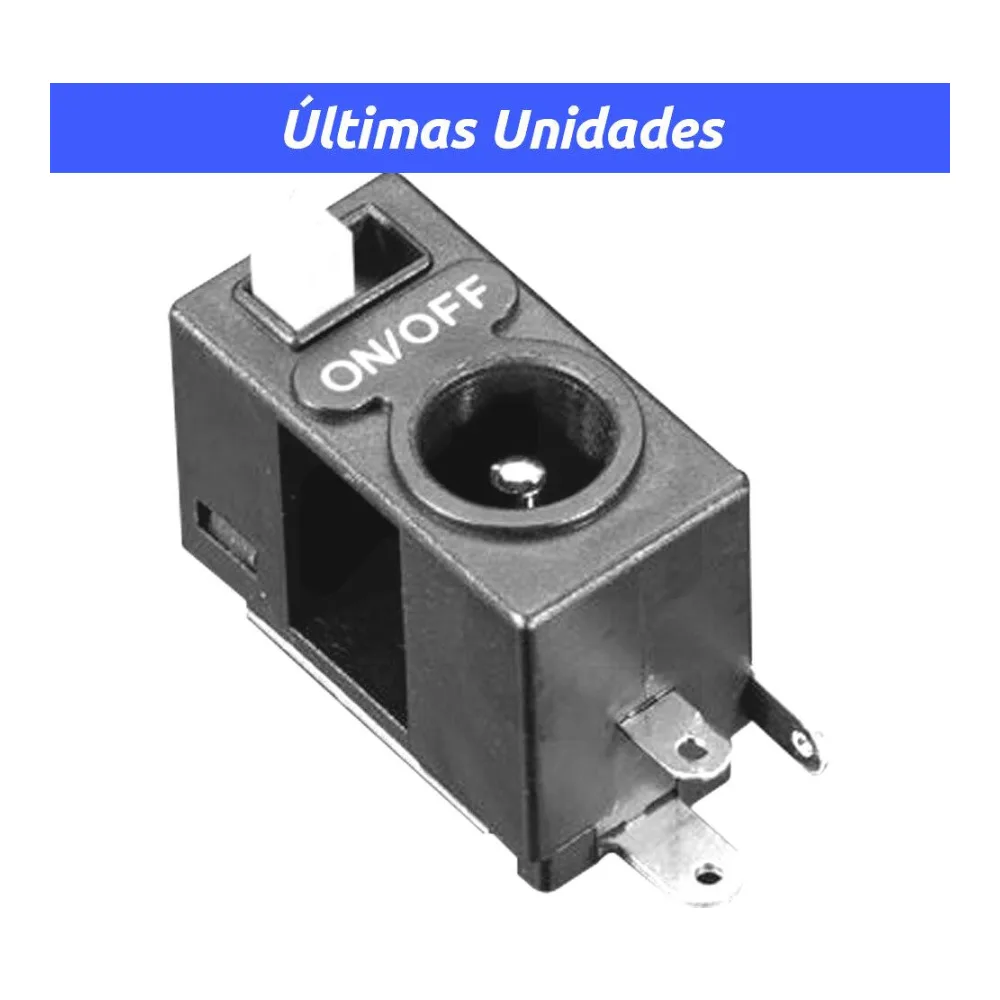 Jack de Poder Dc 2.1MM con Interruptor Deslizante Pcf Oem