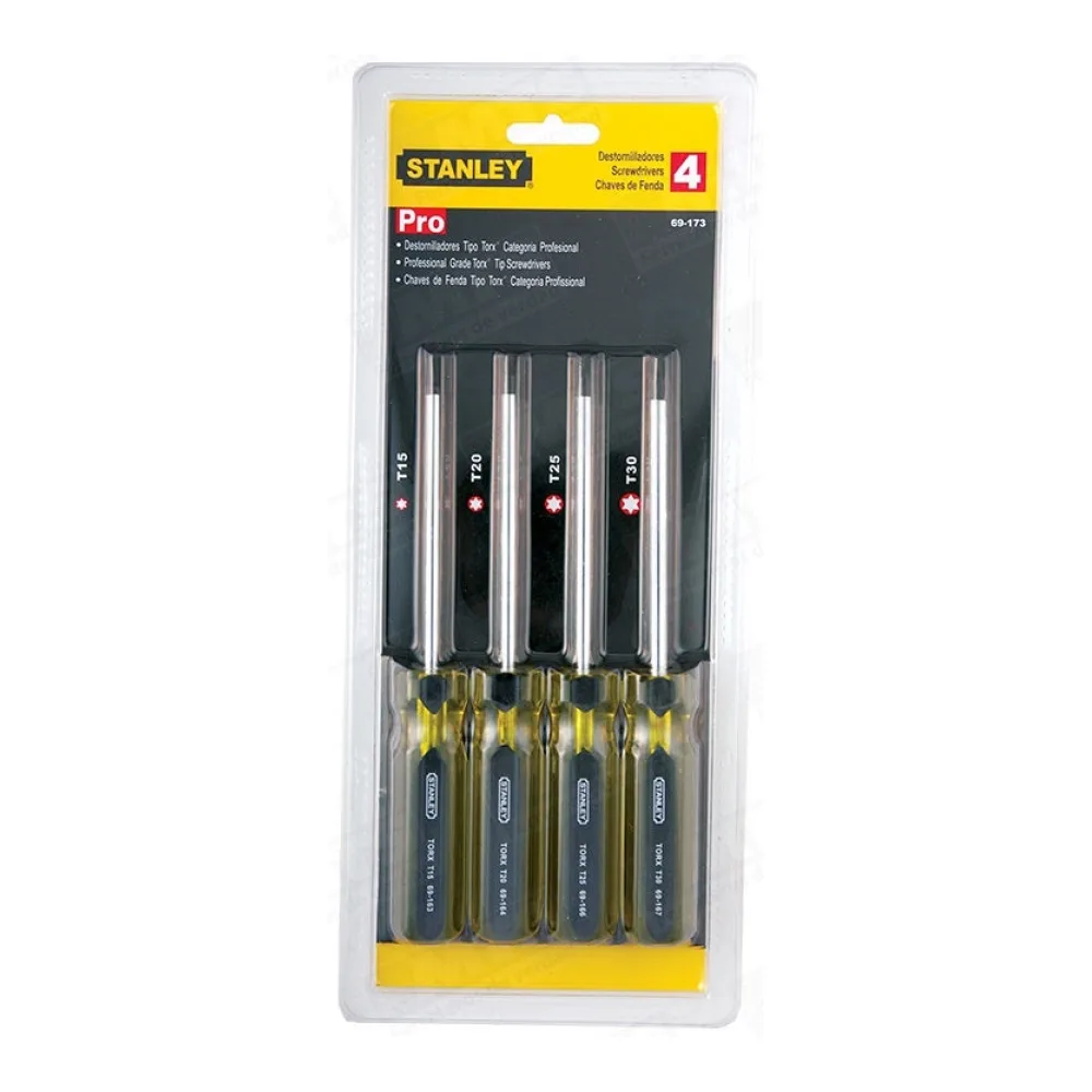 Juego 4 Destornilladores Pro Punta Torx (69173) Stanley