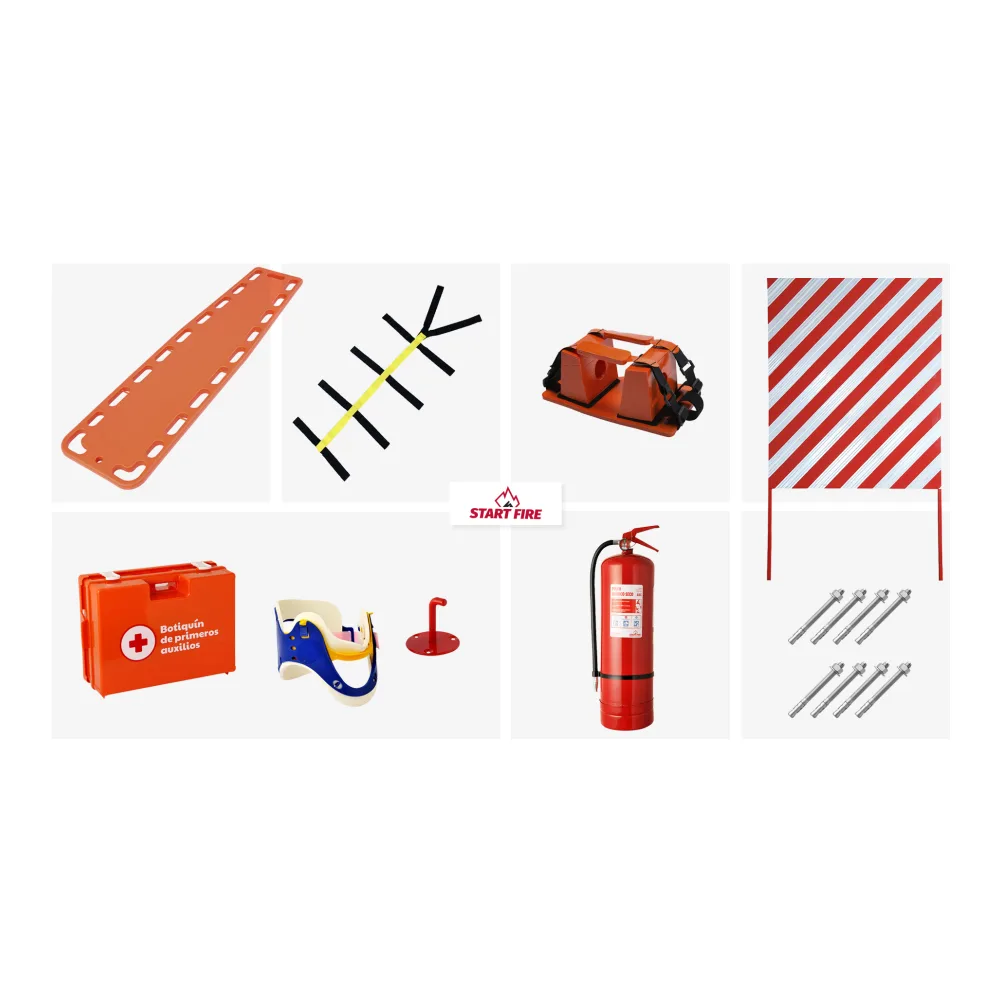 Kit Estacion de Emergencia Trauma Rojo / Blanco Start Fire