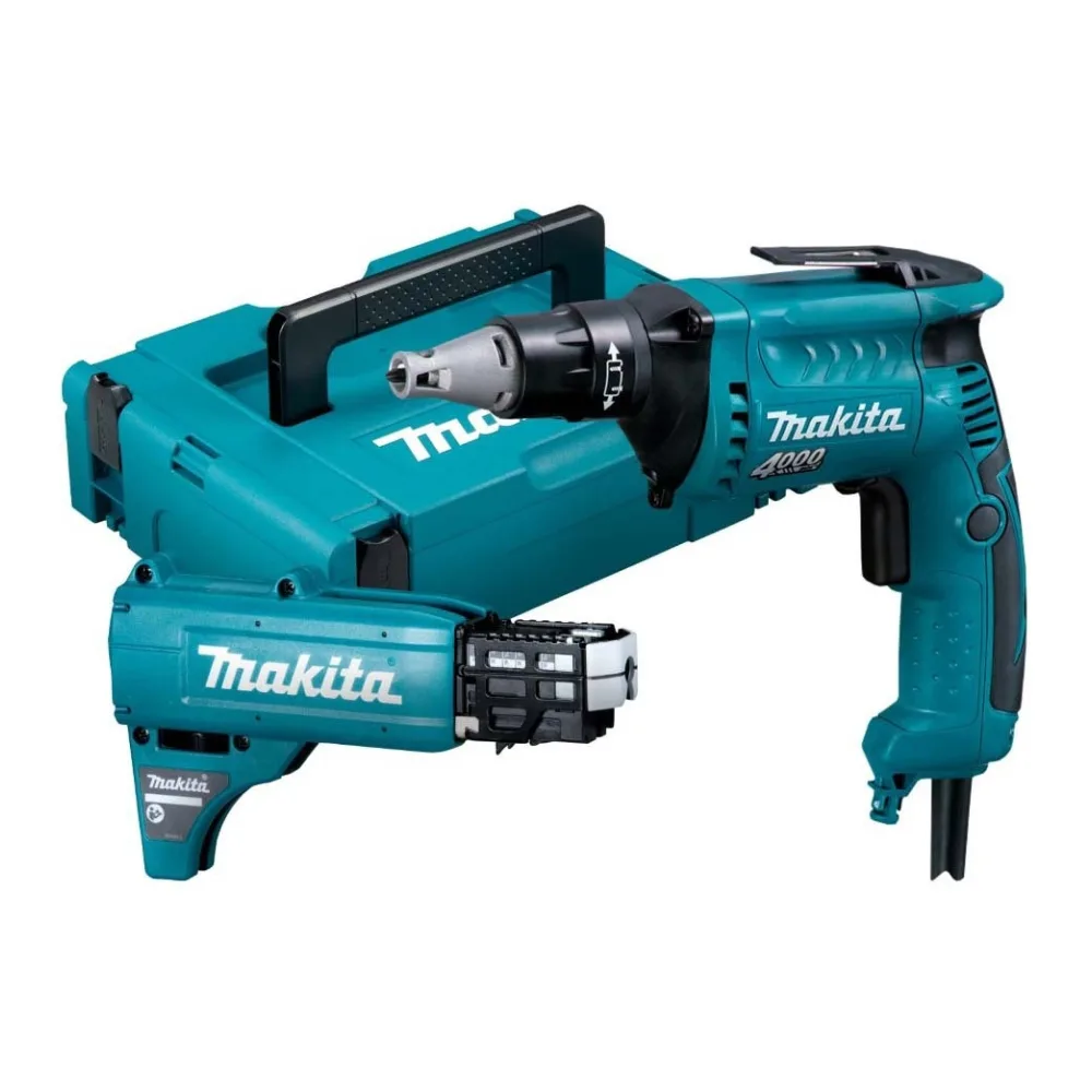 Kit FS4000JX2 Atornillador Electrico Makita 570W con Auto Alimentador + Maleta