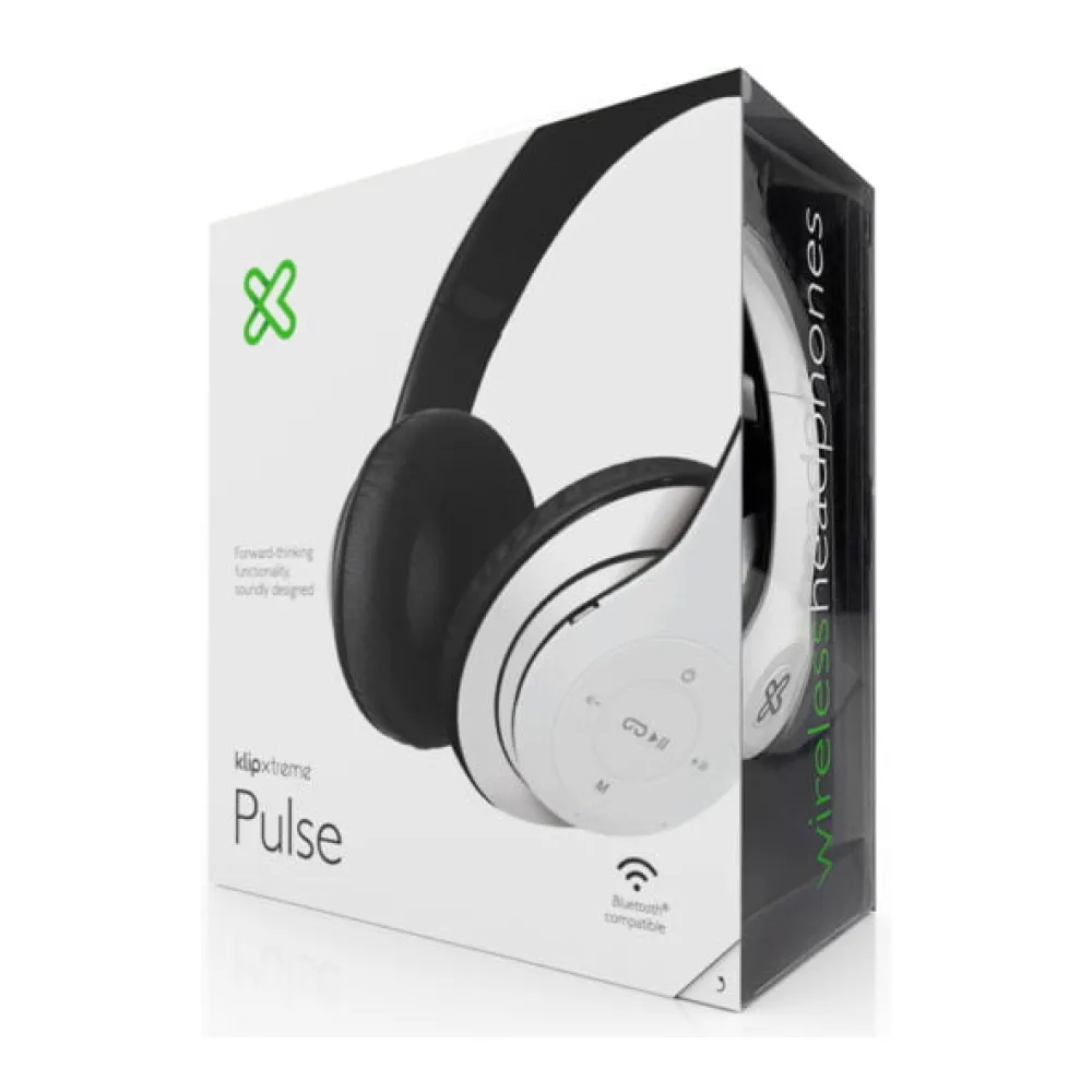 Klip Xtrem Audífono Pulse Wireless Bluetooth Blanco KHS-628WH