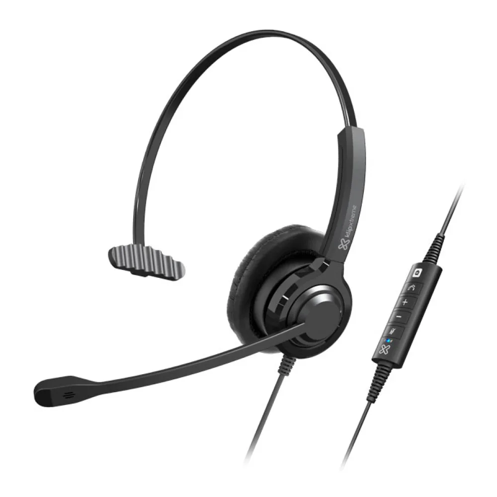 Klip Xtreme Audífono Monoaural On Ear Usb Compatible Skype KCH-901