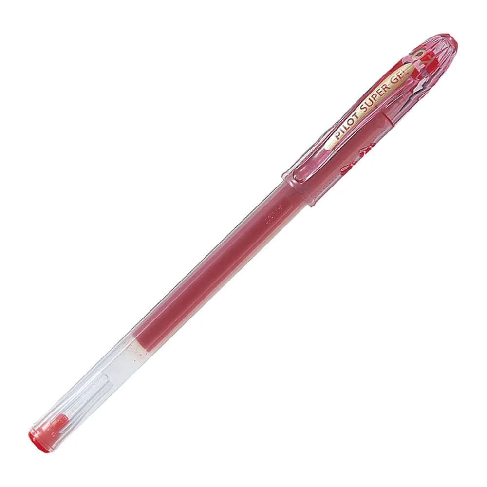 Lapiz Tinta Gel 07 Mm Rojo Super Gel Grip Goma Begreen Pilot