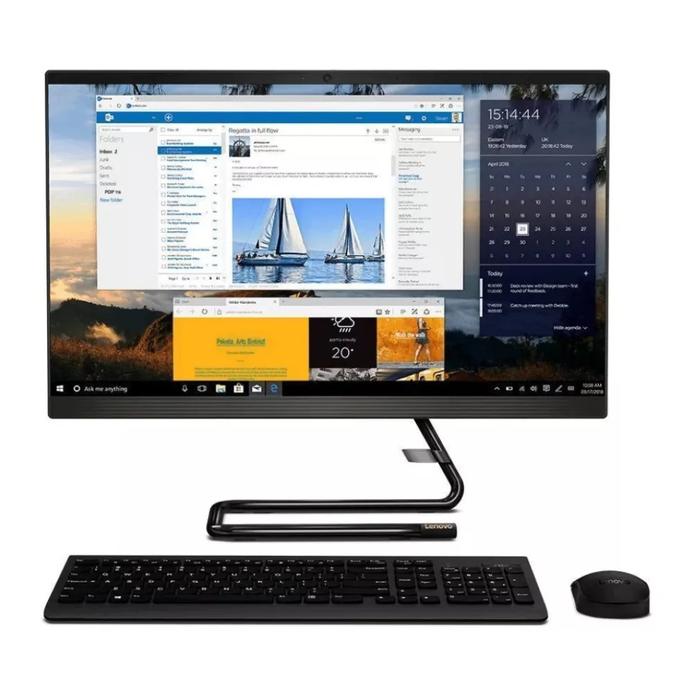 Lenovo All In One Ideacentre 3 Ryzen 7 4800U Ram 16GB Ssd 512GB Led 23.8 Pulgadas Fhd W10 Pro F0EW00GTCL