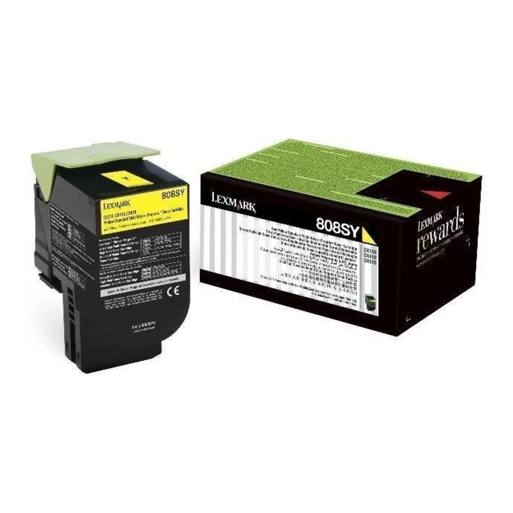 Lexmark Toner 808SY Amarillo 80C8SY0