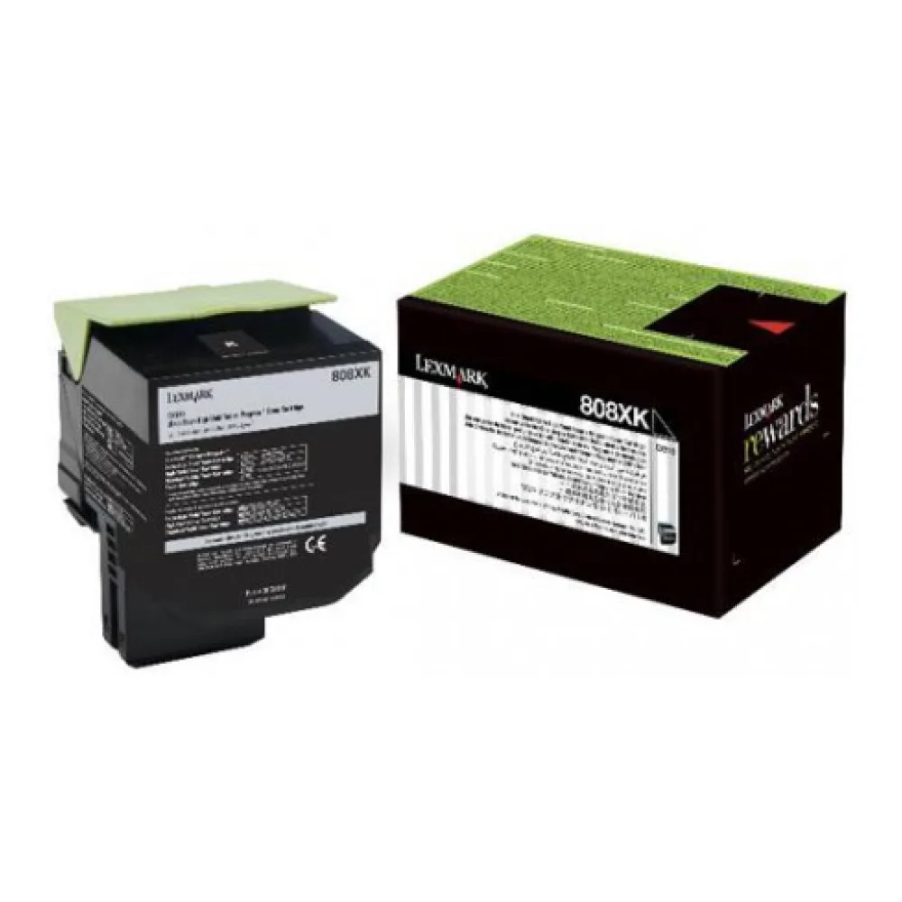Lexmark Toner 808XK Negro 80C8XK0