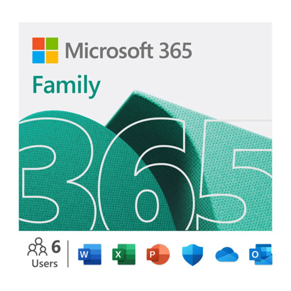Licencia de Suscripción Microsoft 365 Familia por 1 Año para 6 Personas