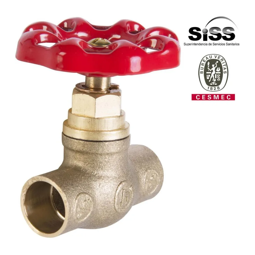Llave de Paso 1/2" So Bronce Humboldt