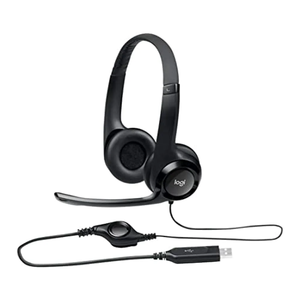 Logitech Audífono Usb H390 Cancelacion de Ruido 981-000014