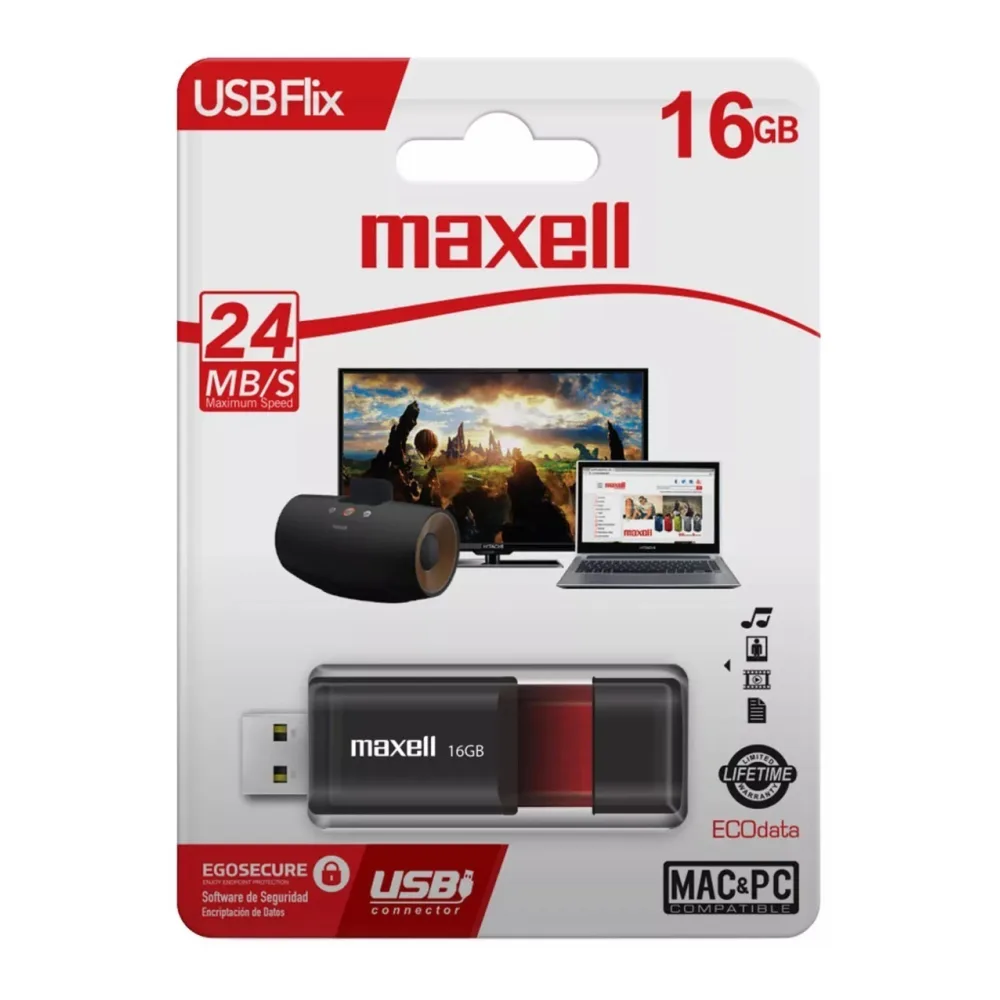Maxell Pendrive 16 Gb Flix