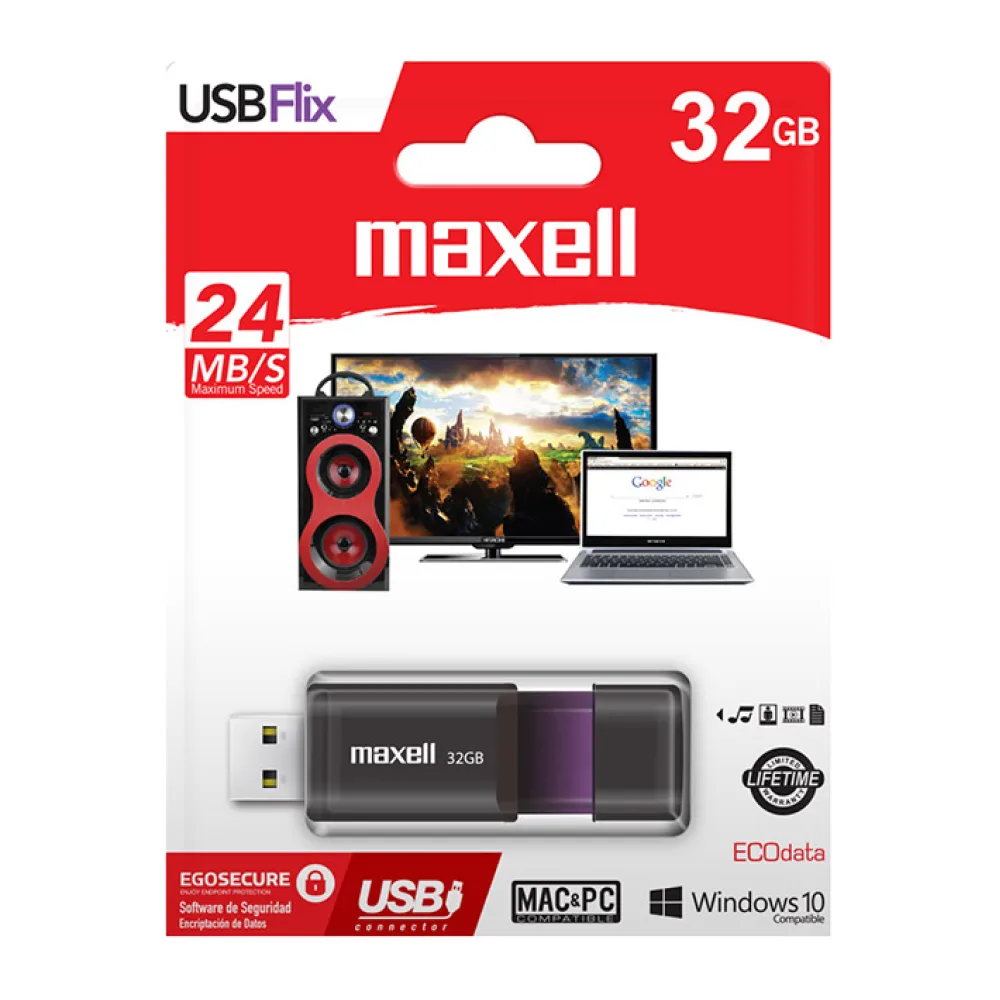 Maxell Pendrive 32 Gb Flix