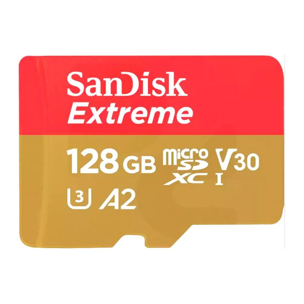 Memoria 128GB Microsdhc (190MB/S) A2 U3 V30 Extreme Action Cam Sandisk