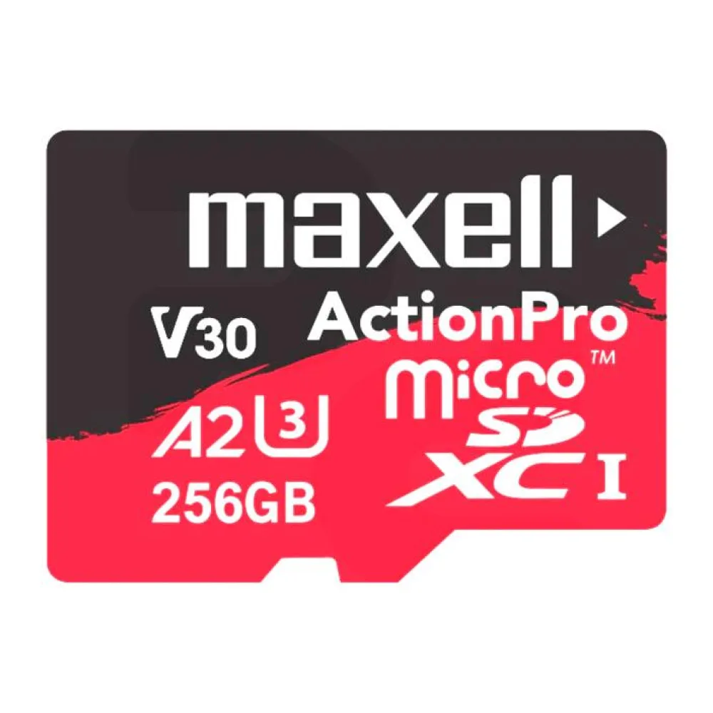 Memoria 256GB Microsdxc 8K UH-3 A2 180 Mb/s Maxell
