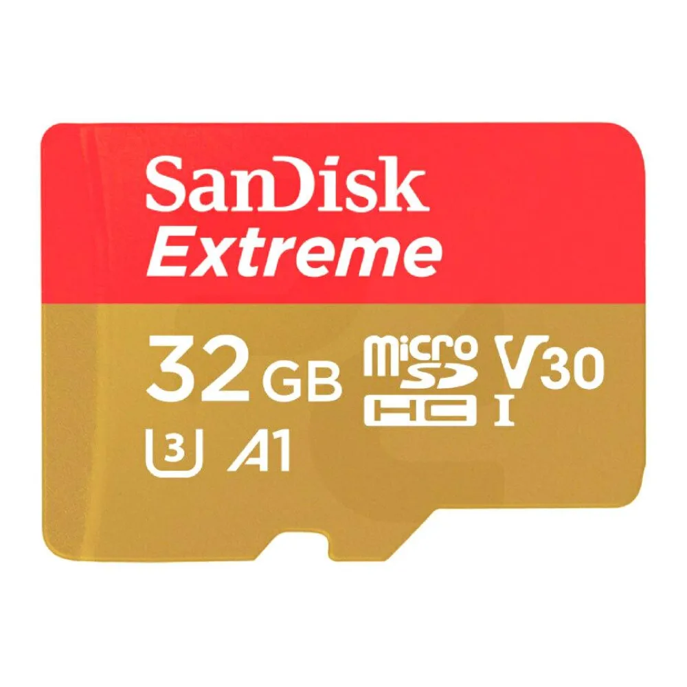 Memoria 32GB Microsdhc (130MB/S) A1 UHS-1 U3 V30 Extreme Action Cam Sandisk