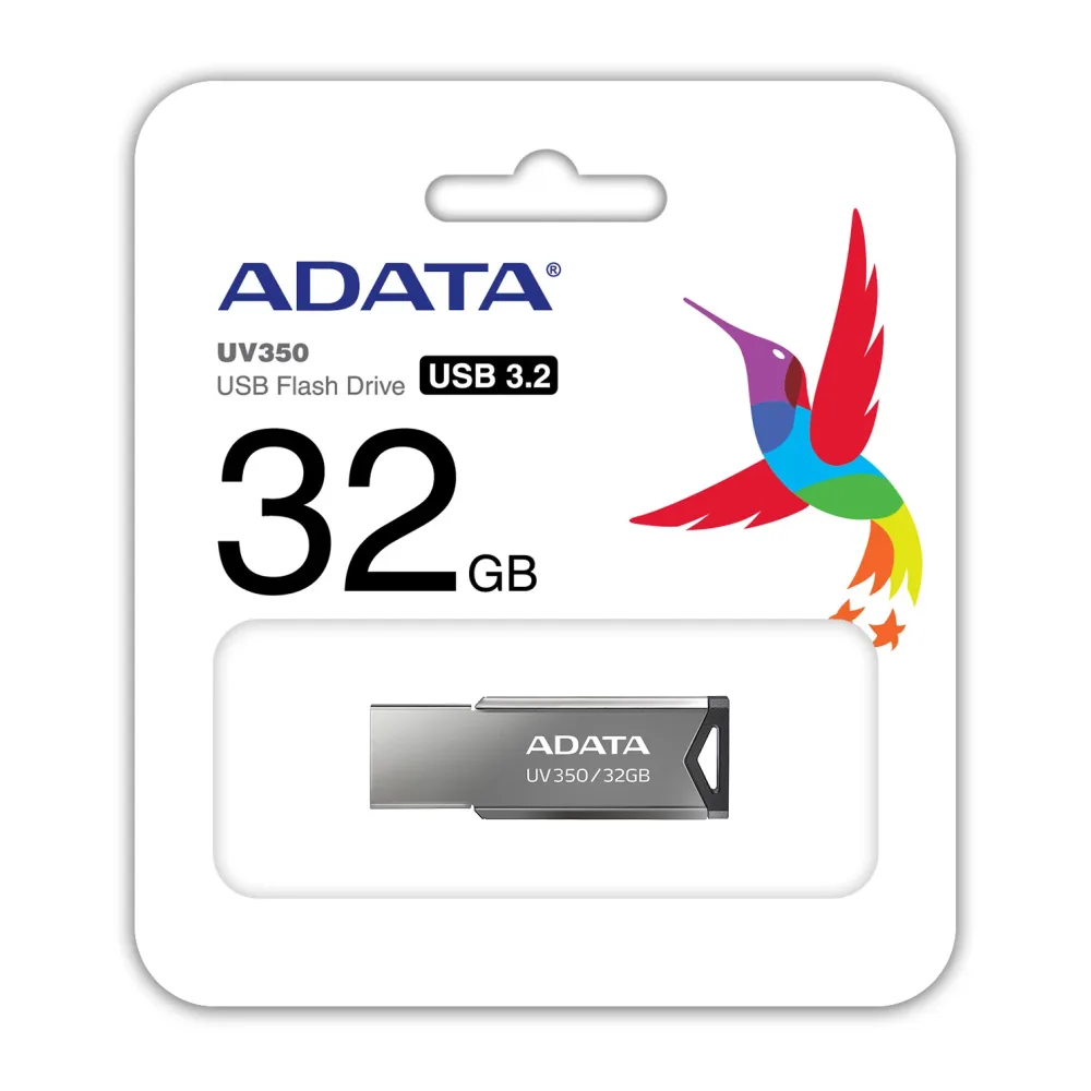 Memoria Usb Adata UV350 32GB USB3.2 Acabado Metal Brillante