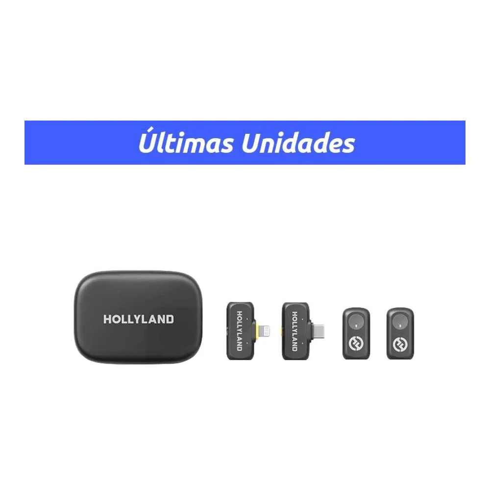 Micrófono Inálambrico Lark A1 Combo (usb C y Lightning) con Estuche de Carga Hollyland