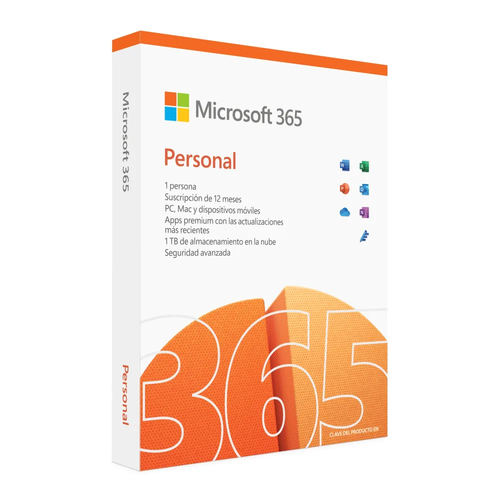 Microsoft 365 Personal Licencia de Suscripción (1 Año) 1 Persona