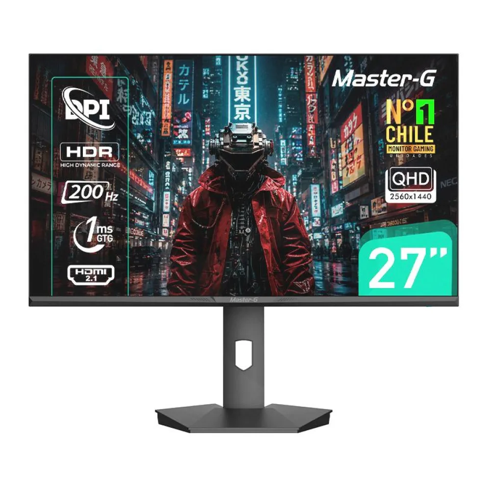 Monitor Gamer 27" Qhd Ips Pivote 90 200HZ 1MS Master G