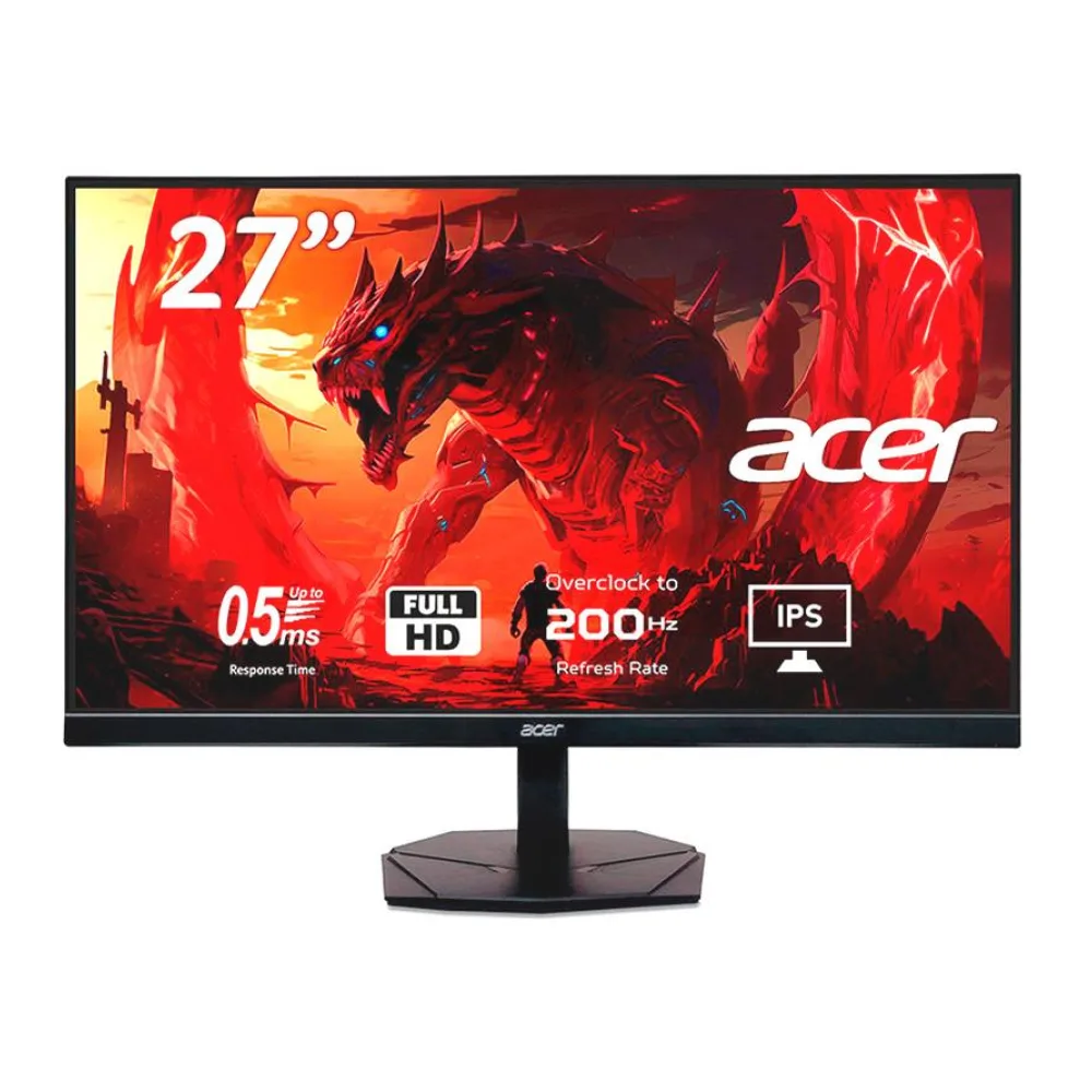 Monitor Gamer Acer KG271 27" Fhd 200HZ 0.5MS Ips