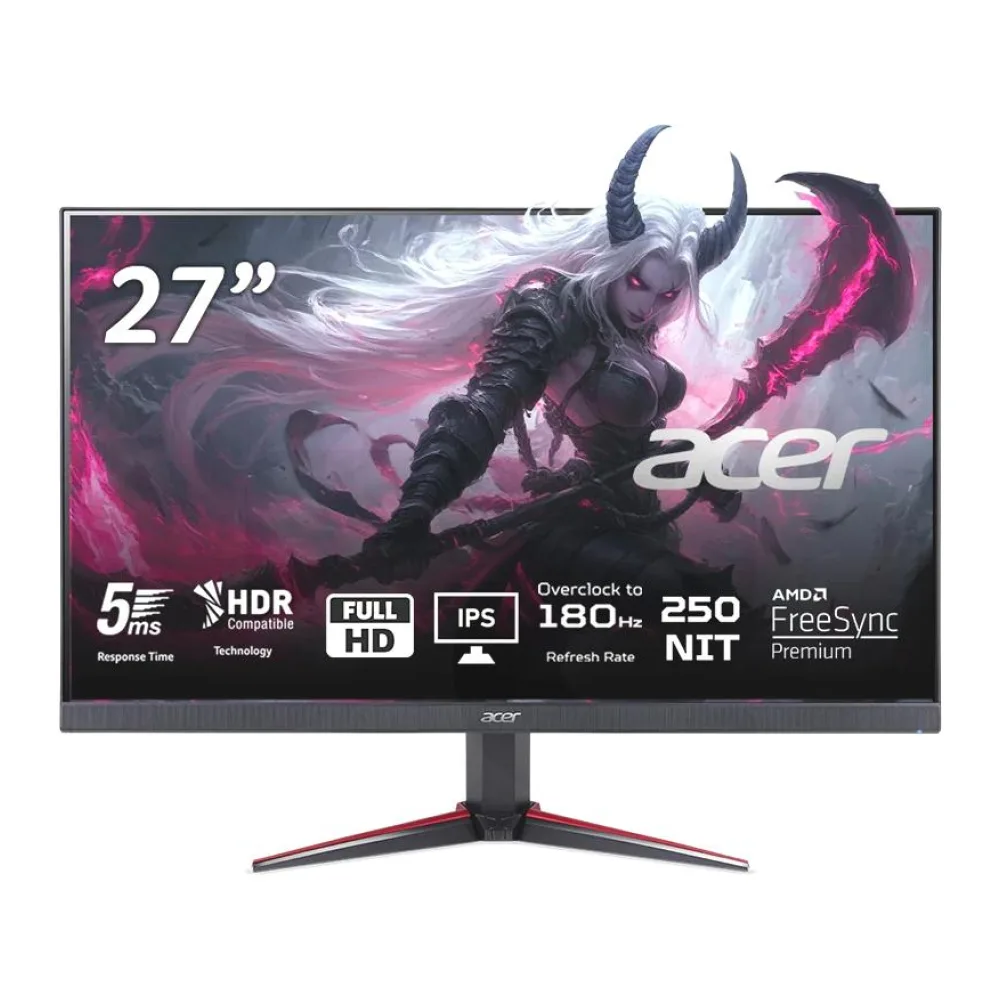 Monitor Gamer Acer Nitro VG270 27" Fhd 180HZ 0.5MS Ips Freesync Premium