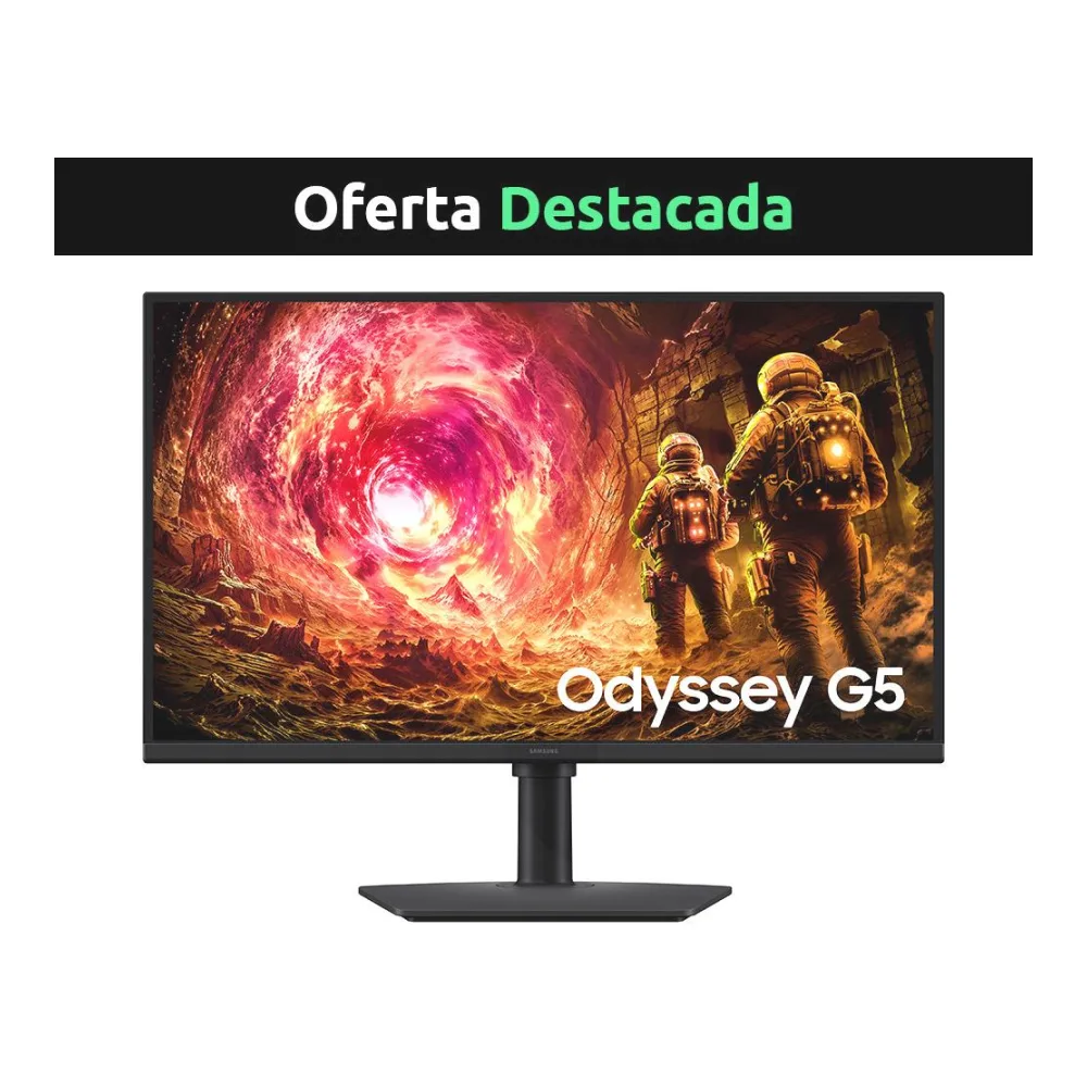 Monitor Gamer Samsung 27" Qhd, 180HZ, Odyssey G5 G50F, LS27FG500ELXZS