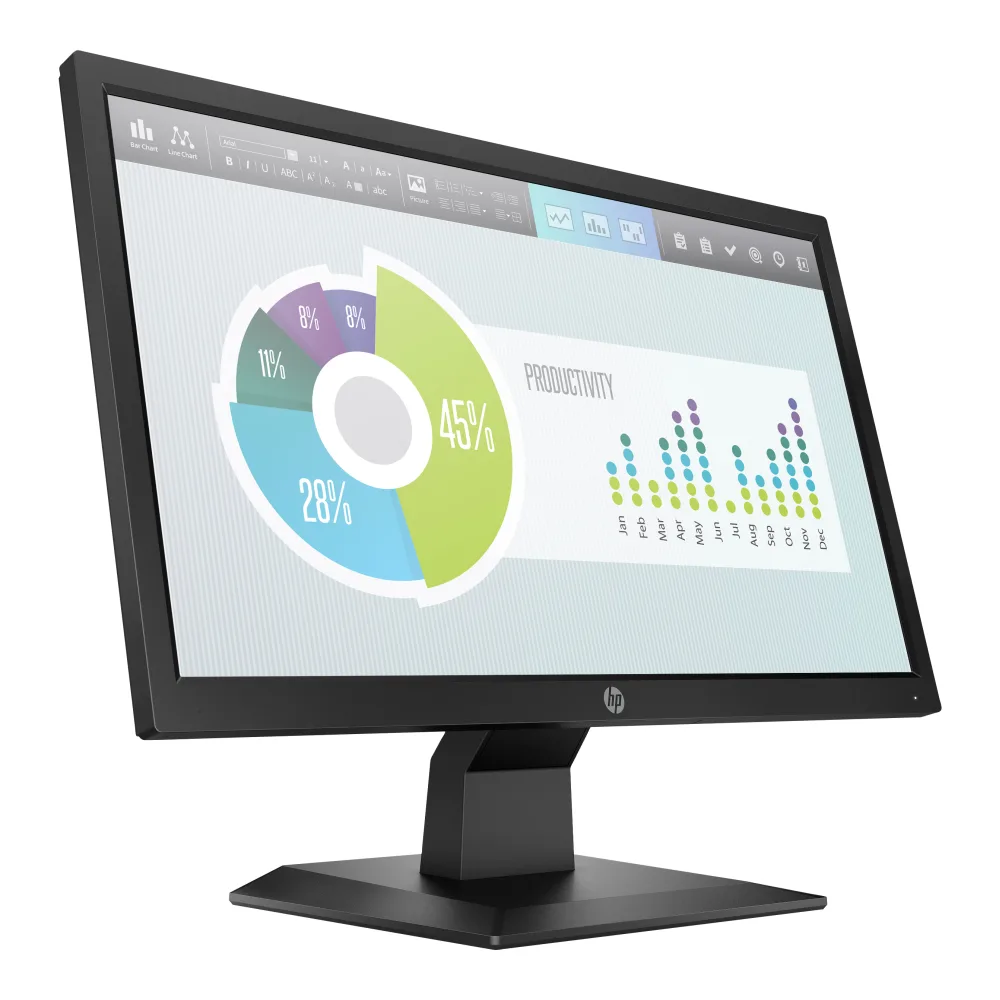 Monitor HP P204V Hd 1600 900 19.5 Pulgadas 5RD66AA#ABM