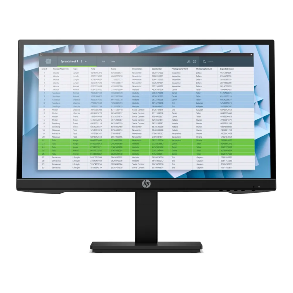 Monitor HP P22H G4 Led 21.5IN 1920 1080 Vga Negro 7UZ36AA