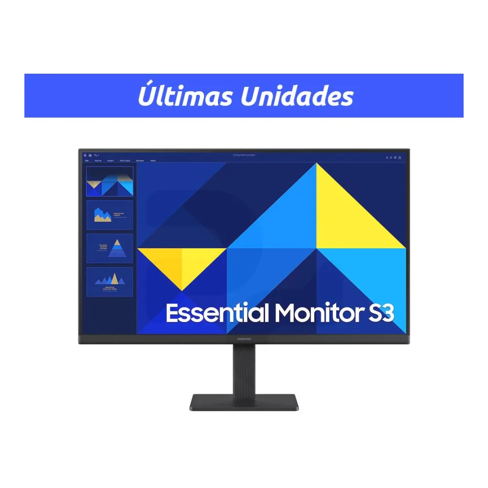 Monitor Samsung 24", Fhd, 100HZ, Ips, 5MS, Essential S3 LS24D300GALXZS