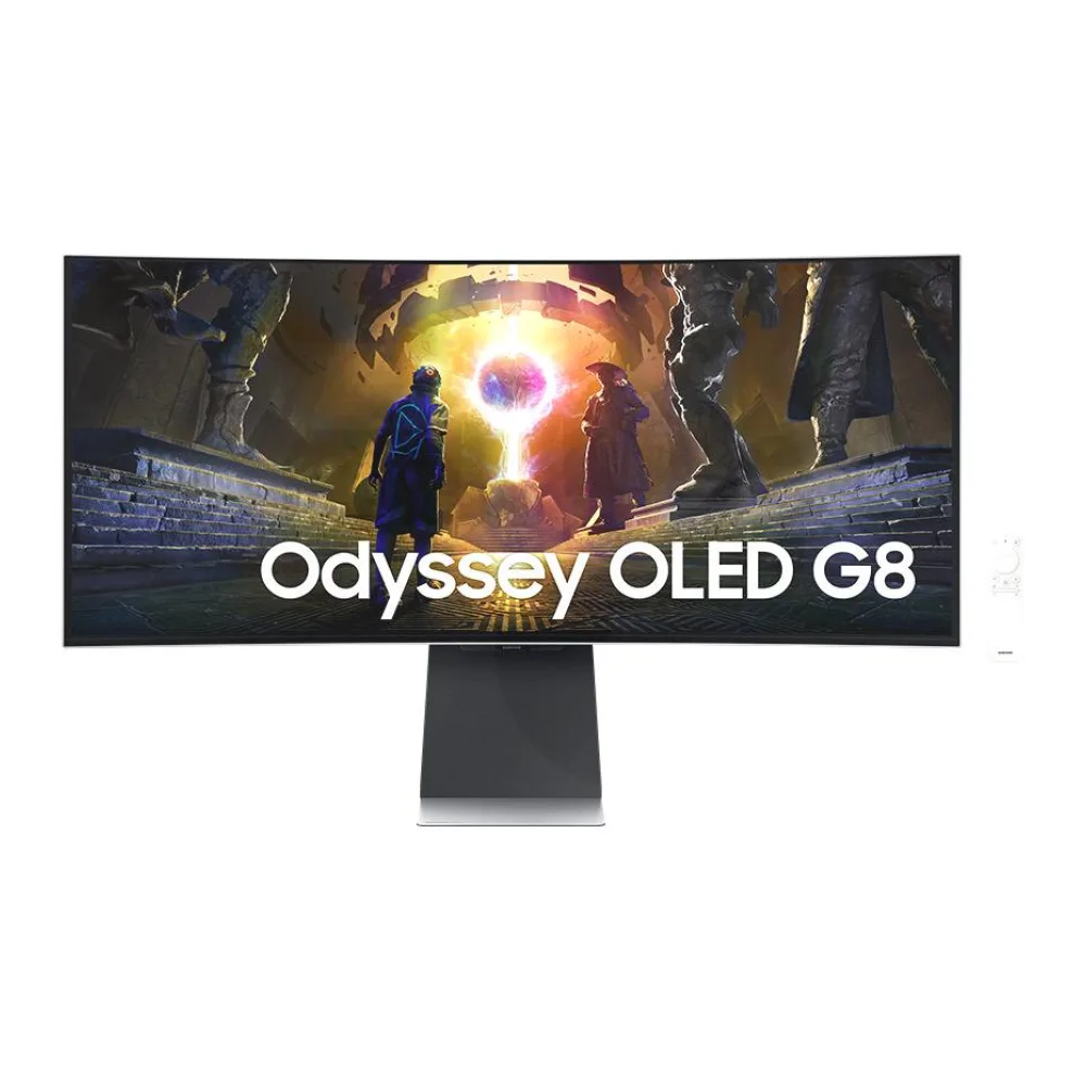 Monitor Samsung Curvo 34", Uwqhd, Panel Oled, 0.03MS, HDR10, Odyssey G8, LS34DG850SLXZS