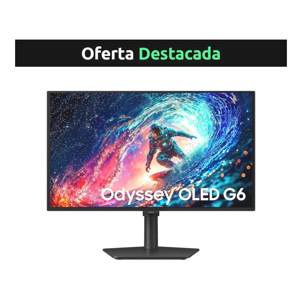Monitor Samsung Gamer 27" Odyssey Oled G6 G61SH Qhd 240HZ