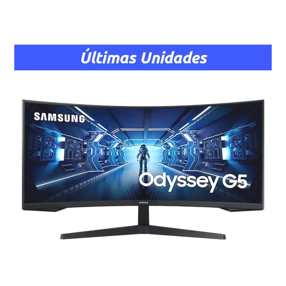 Monitor Samsung Gamer Curvo 34", Uwqhd, 165HZ, Va, 1MS, Freesync, LC34G55TWWLXZS