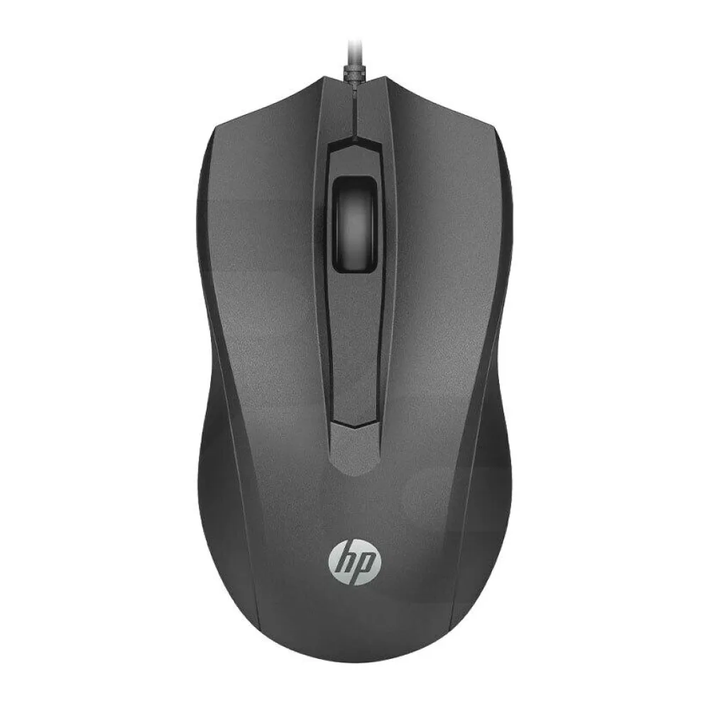 Mouse Alámbrico HP 100 - Negro