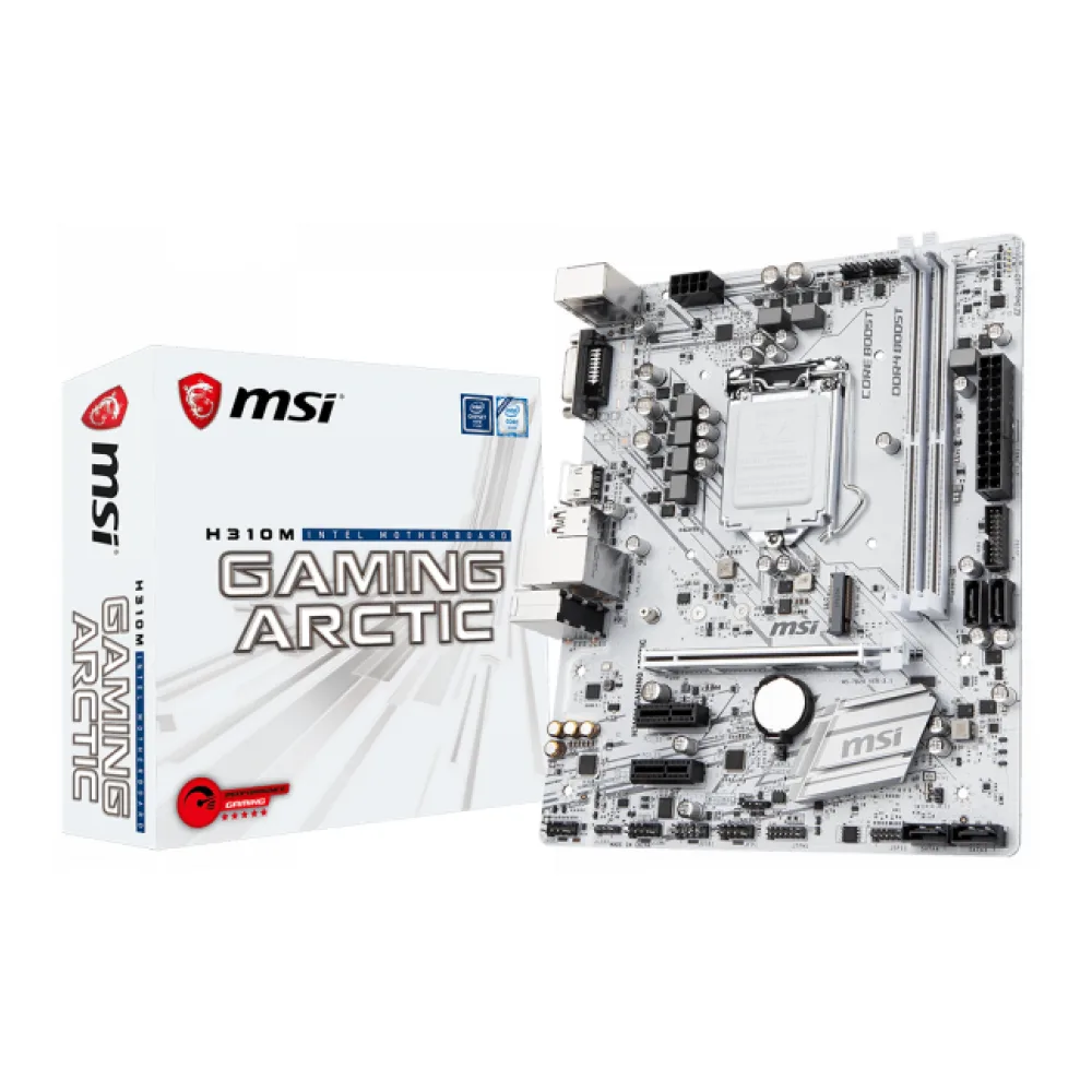 Msi Placa Madre Intel H310M Gaming Withe (1151)