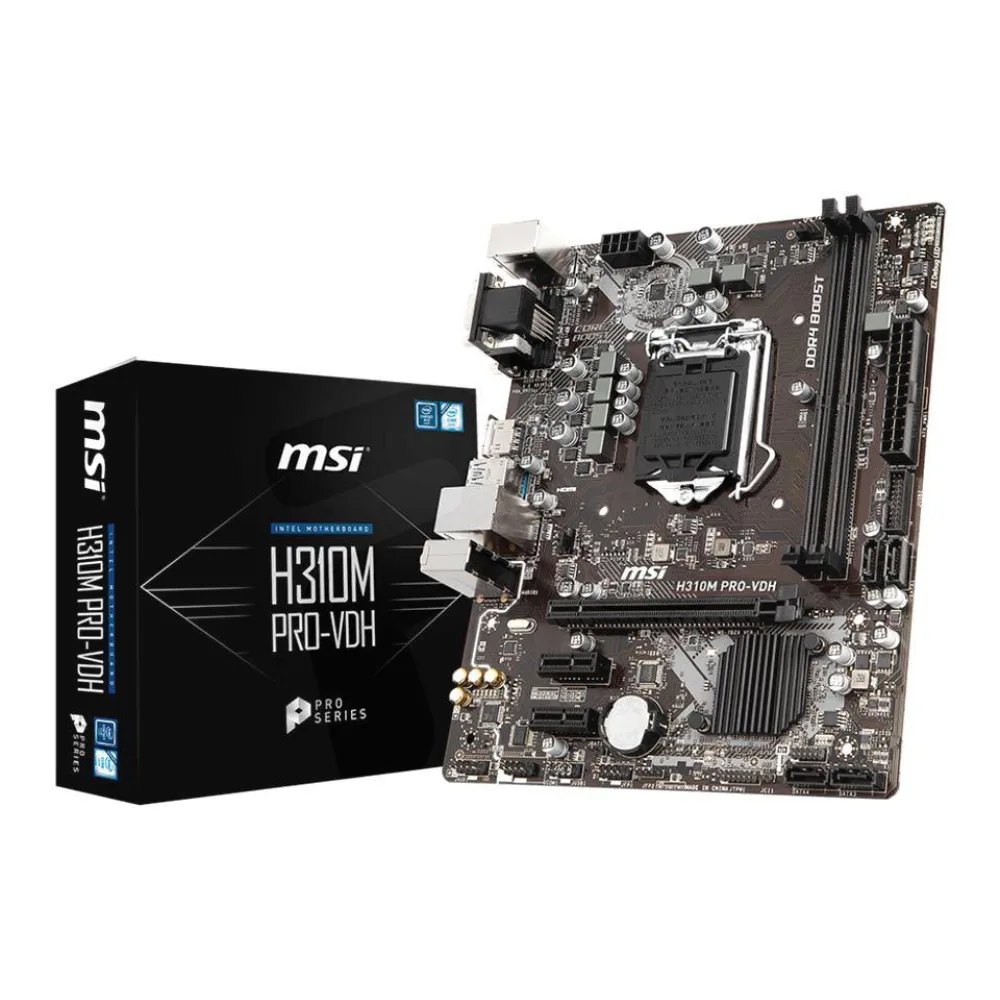 Msi Placa Madre Intel Pro H310M Pro-vdh Plus