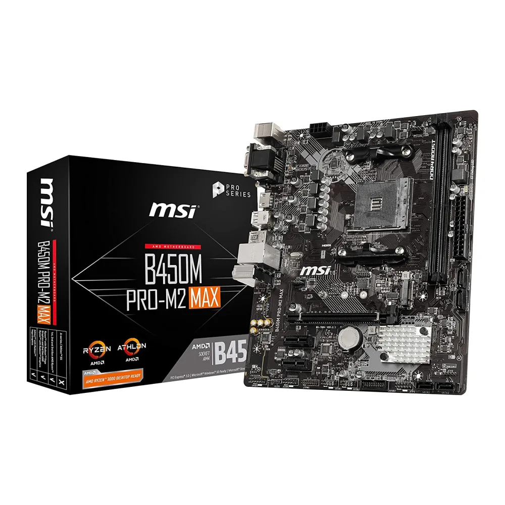 Msi Tarjeta Madre Pro Socket AM4 Amd B450MPRO-M2MAX