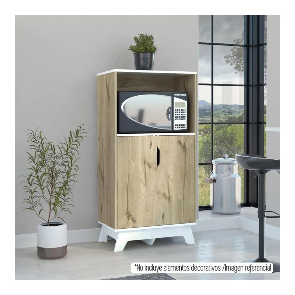 Mueble Microondas Bicolor Duna Tuhome