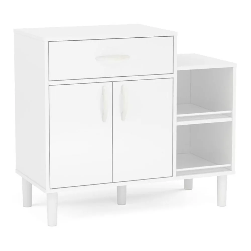 Mueble Microondas Mon 86X77X40 Cm Blanco Vekkahome