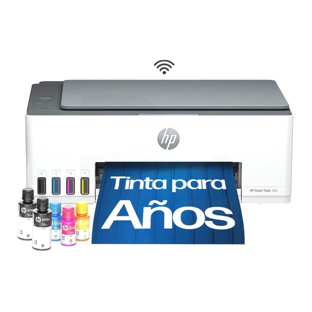 Multifuncional Tinta Continua Smart Tank 580 Wifi-direct HP
