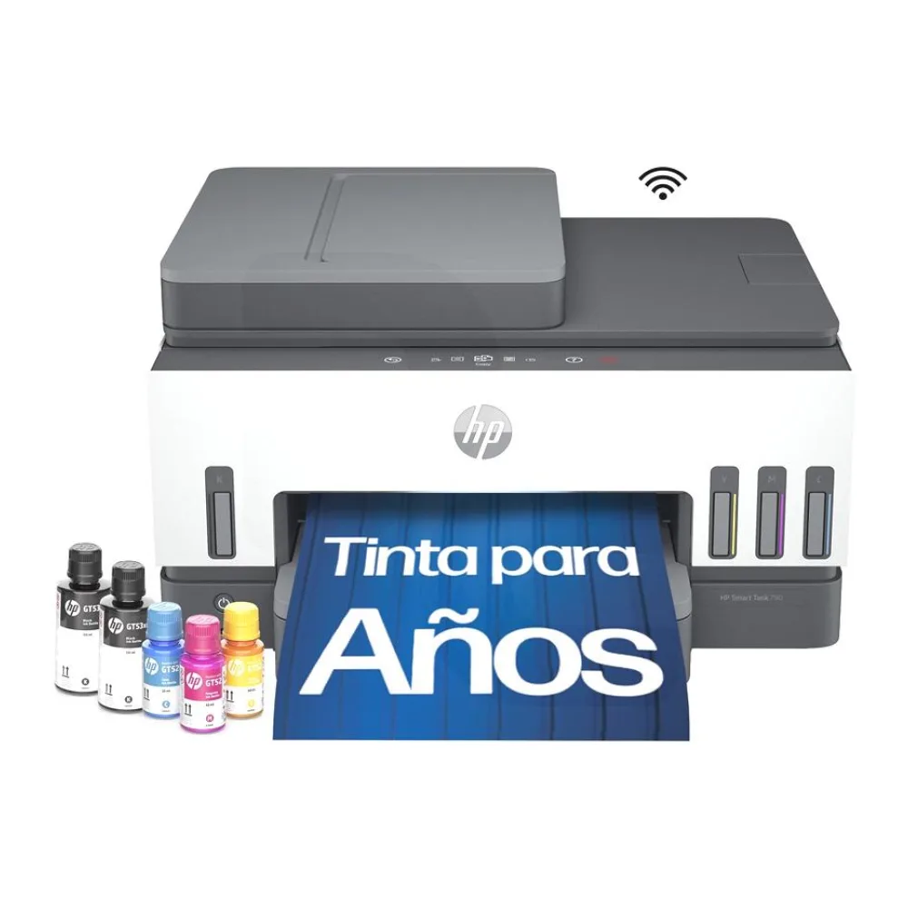 Multifuncional Tinta Continua Smart Tank Wifi-direct / Ethernet HP