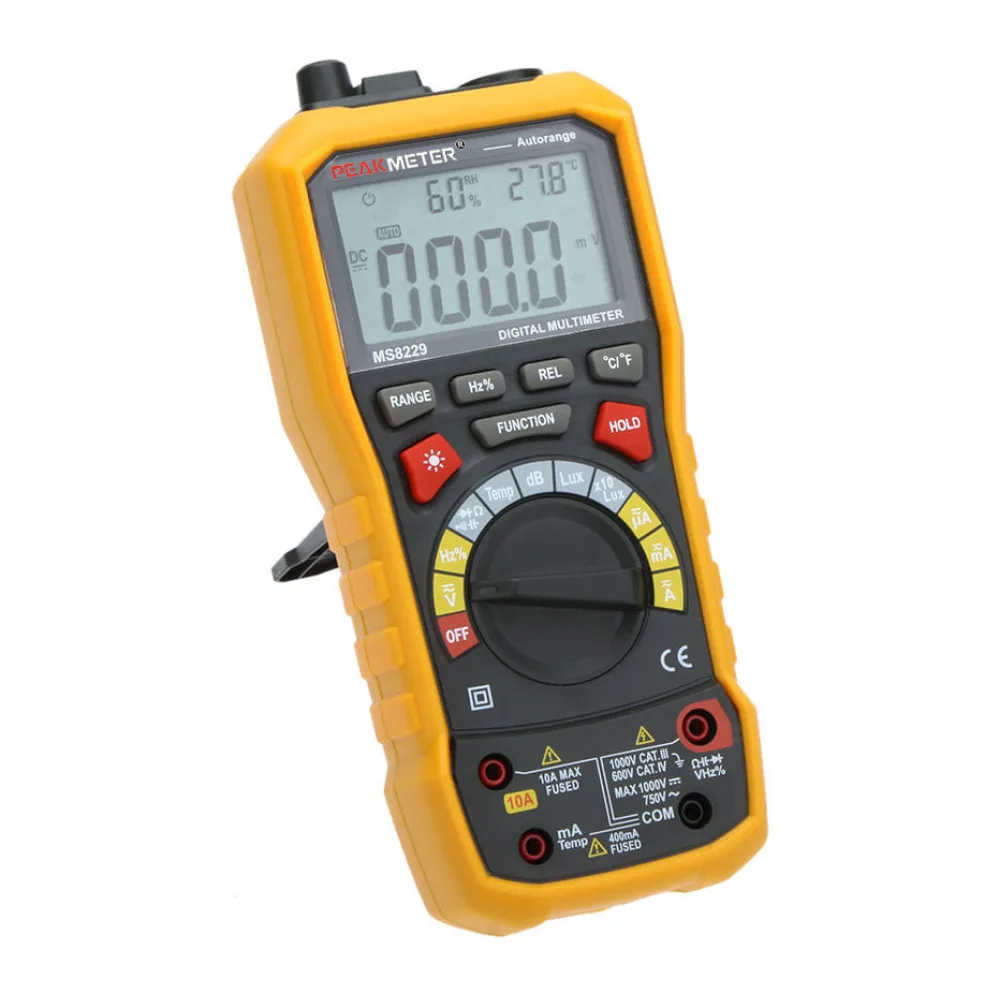 Multimetro con Temp Db Lux Hr Dmm 2021029 Peakmeter