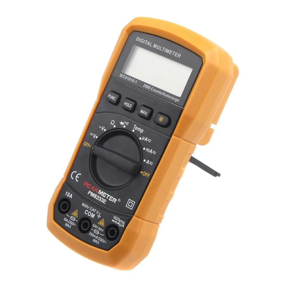 Multimetro Digital 600VCA/CC + T° 2021629 Peakmeter