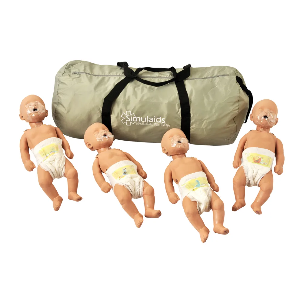 Muñeco Entrenamiento Rcp Sani-baby Neonatal 4 Pack 100-2124 Simulaids