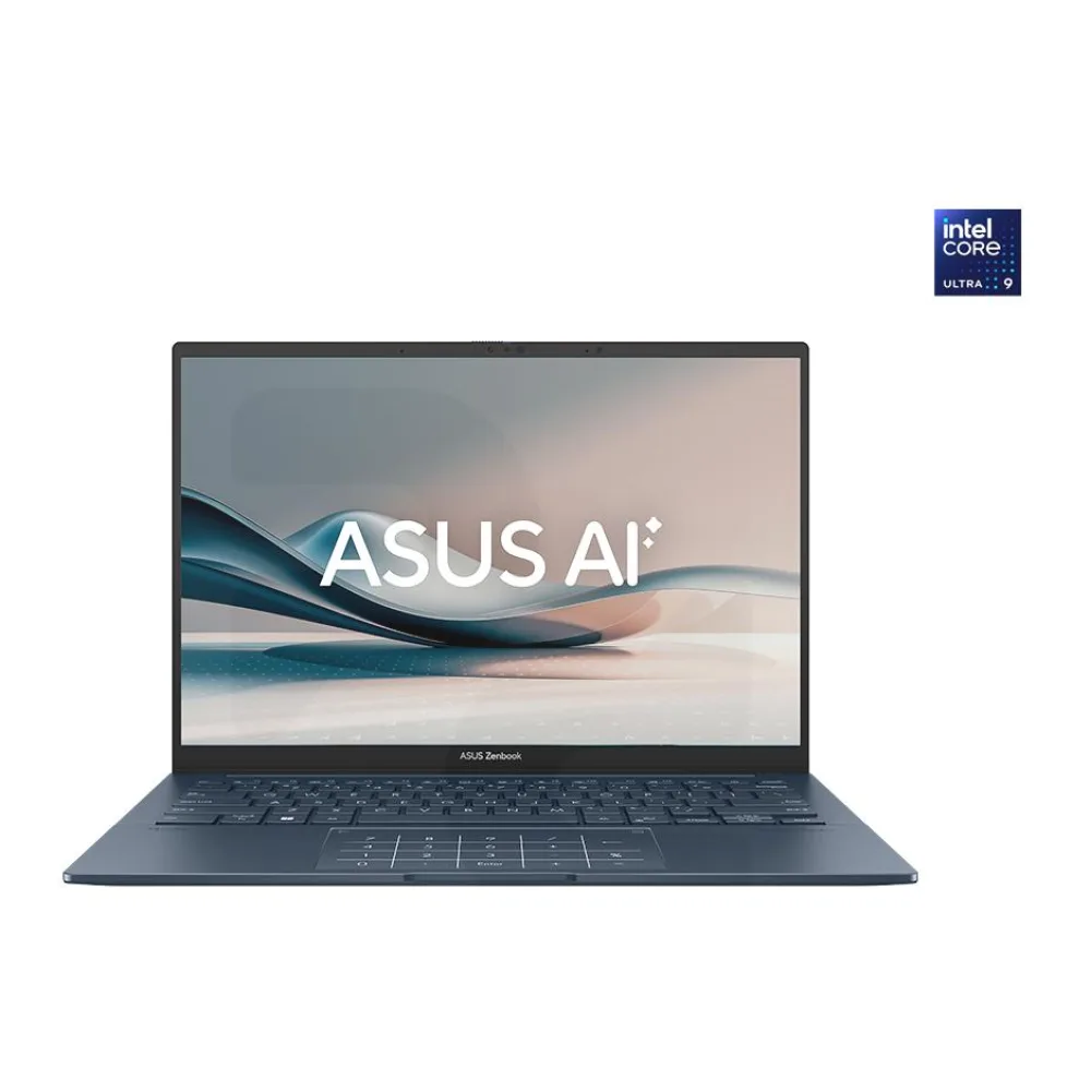 Notebook Ai Pc Zenbook 14 Intel Ultra 9-285H 14" Oled Fhd 120HZ 32GB 1TB Ssd Windows 11 Home Azul UX3405CA-SU940W +funda + Stylus Asus
