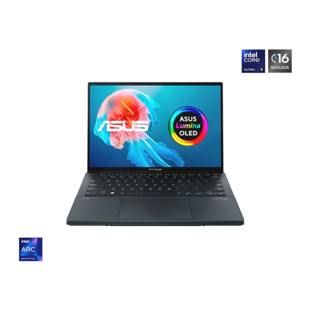 Notebook Ai Pc Zenbook Duo Intel Core Ultra 9-285H 14" 120HZ 32GB 1TB Ssd Windows 11 Home Negro UX8406CA-PZ179W Asus