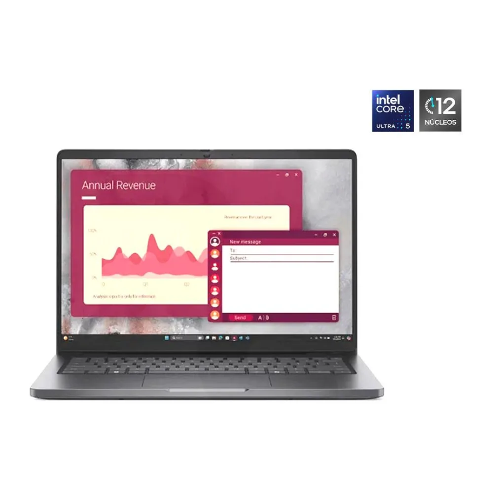 Notebook Dell Pro Intel Core Ultra 5-225U 14" Fhd 16GB 512GB Windows 11 Pro 7XNFP