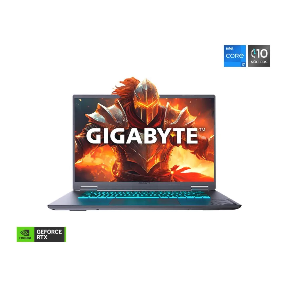 Notebook Gamer A16 Intel Core I7-13620H Nvidia Rtx 5050 16" Wuxga 165HZ 16GB 512GB Windows 11 Home Black CTHI3LA893SH Gigabyte