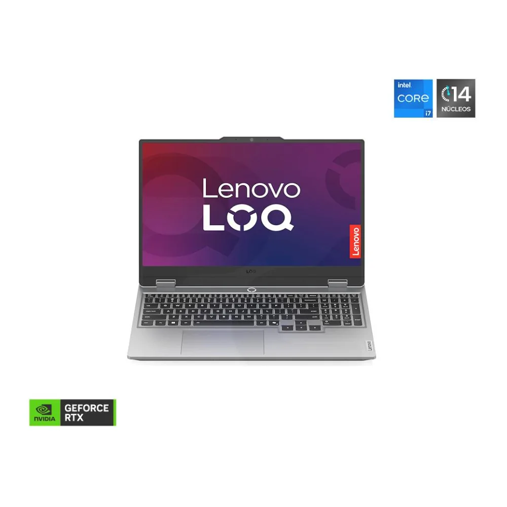 Notebook Gamer Loq Gen 10 Intel Core I7-13645HX Nvidia Geforce Rtx 5050 15.6" 144HZ 16GB Ram 512GB Windows 11 Home Luna Grey 83JE0184CL Lenovo