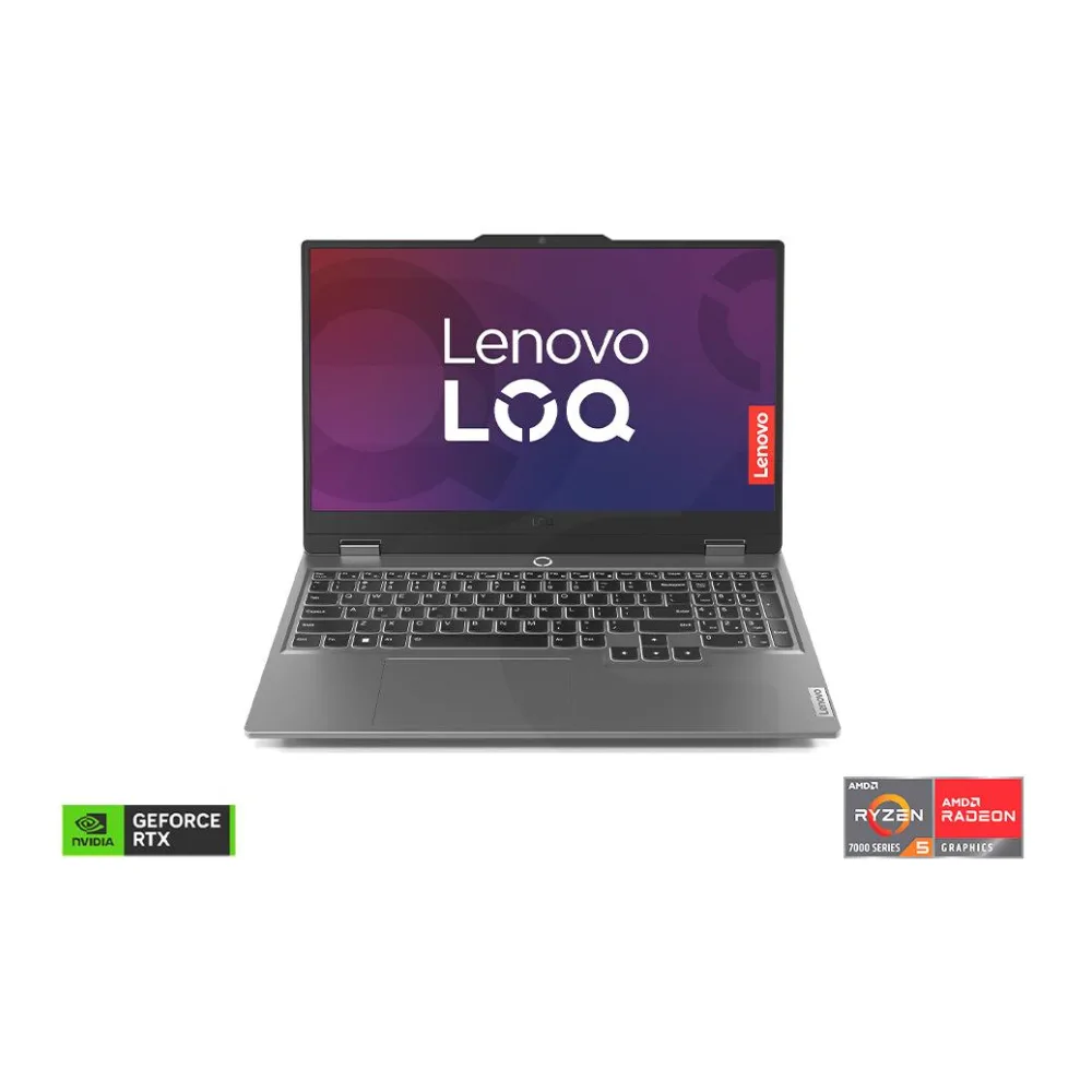 Notebook Gamer Loq Gen 9 Amd Ryzen 5-7235HS Nvidia Geforce Rtx 3050 15.6" Fhd 144HZ 16GB Ram 512GB Ssd Windows 11 Gris 83JC008YCL Lenovo