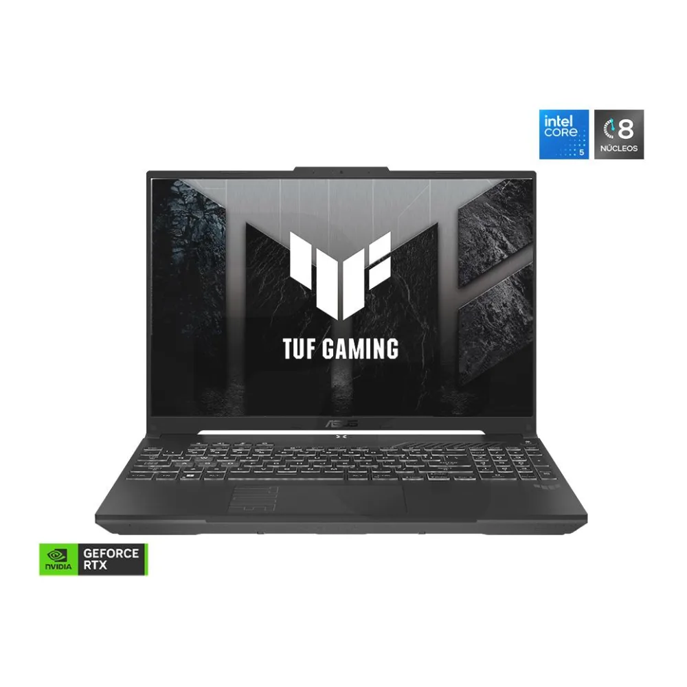 Notebook Gamer Tuf Gaming F16 Intel Core 5 -210H Nvidia Geforce Rtx 3050 16" Fhd 144HZ 8GB Ram 512GB Ssd Windows 11 Home Gris FX607VJ-RL028W Asus